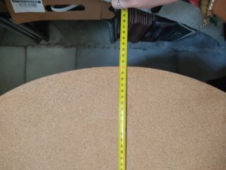 Mesa de camilla redonda de madera
