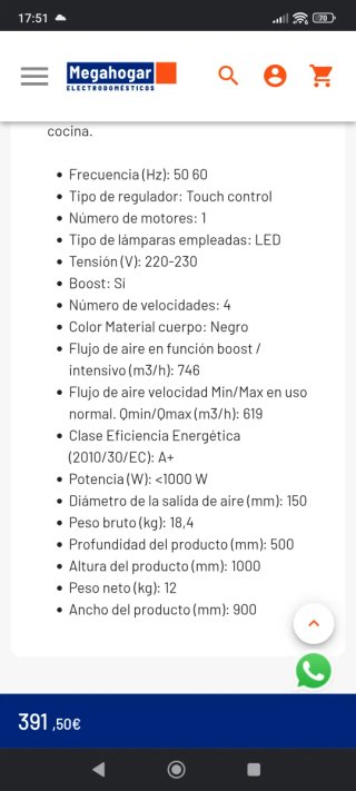 Campana Haier HATS9DCS56B Nueva