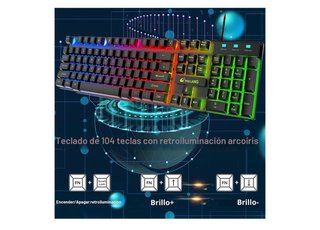 Kit Gaming KUINN Cross Zebra Teclado y Ratón