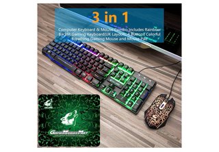 Kit Gaming KUINN Cross Zebra Teclado y Ratón