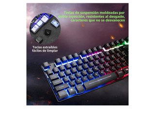 Kit Gaming KUINN Cross Zebra Teclado y Ratón