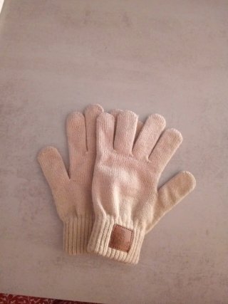 Guantes Lois Beige Lana