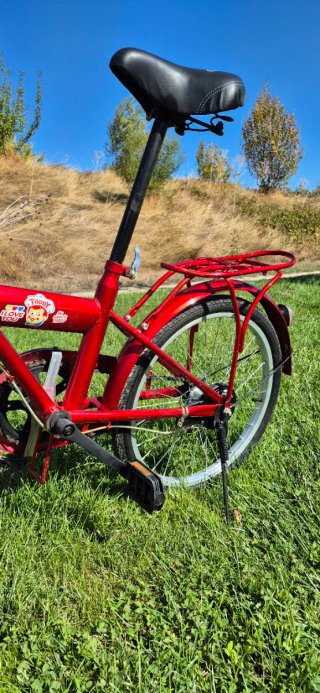 Bicicleta plegable YOGOICE roja