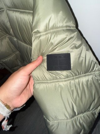 Chaqueta Tommy Jeans verde acolchada