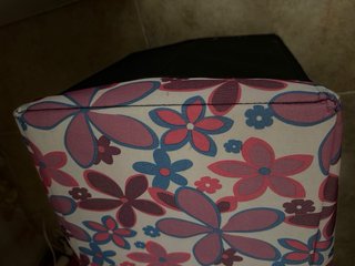 Puf Baúl Almacenaje Tapizado Floral