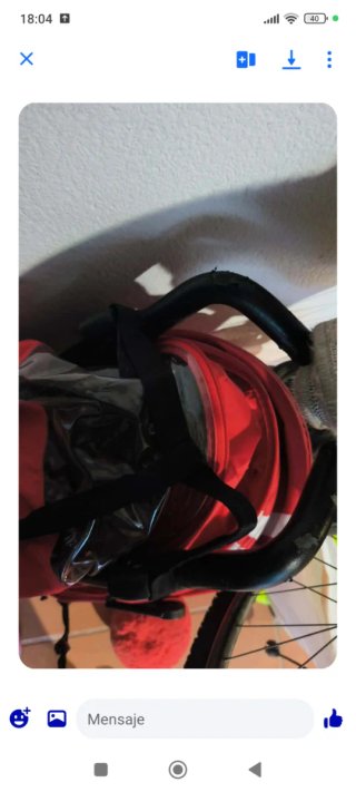 Silla de paseo infantil roja