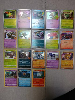 Lote Cartas Pokémon Inglés Holo Reverse