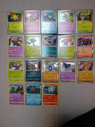 Lote Cartas Pokémon Inglés Holo Reverse