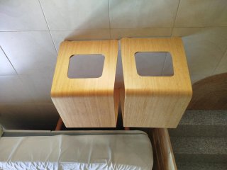 Comodino Ikea in bambù