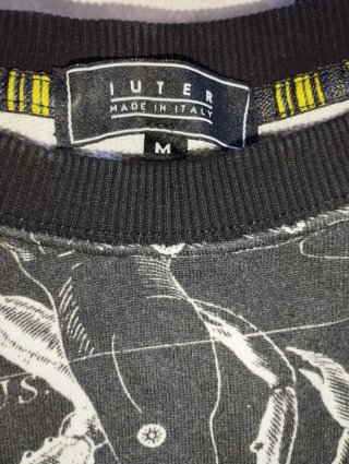 Felpa iuter streetwear con stampa costellazioni