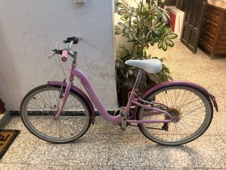 Bicicleta infantil rosa 7-11 años