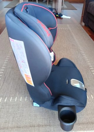 Silla Coche Ms Penguin Evolutiva Fix Roja.