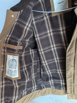 Chaqueta P&CO Beige y Marrón