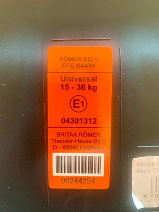Silla de coche Britax Römer Kid ll