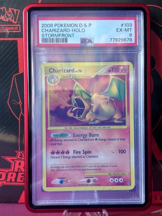 Carta Pokémon Charizard Stormfront Holo 2008 PSA 6