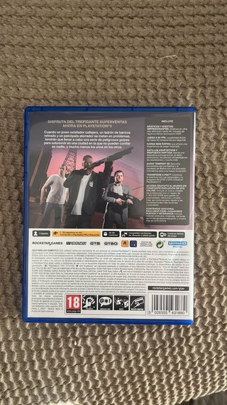 Lector de discos PS5 + GTA V
