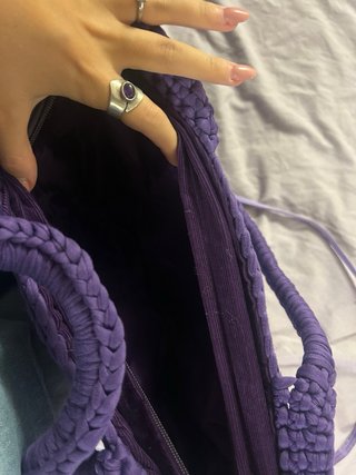 Borsa fatta a mano viola