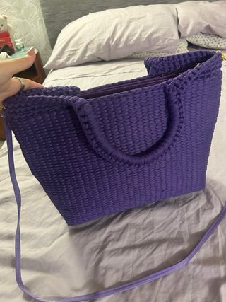 Borsa fatta a mano viola