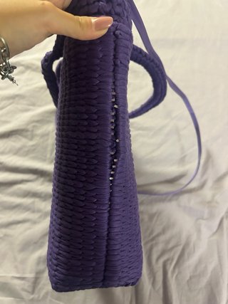 Borsa fatta a mano viola