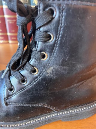 Botas negras niña Piel