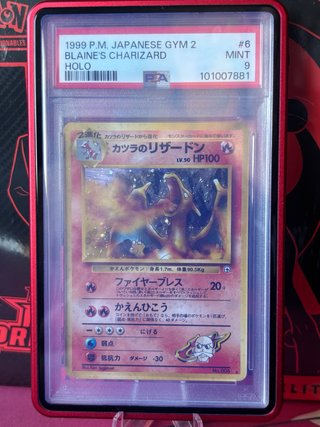 Carta Pokémon Blaine's Charizard 1999
