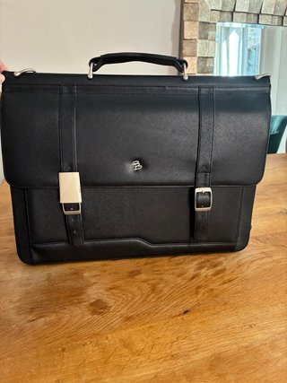 Maletín Pierre Balmain Negro Nuevo Auténtico