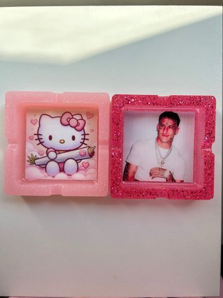 Cenicero Yung Beef Rosa Glitter