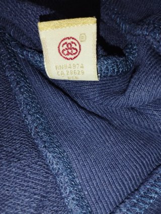 Felpa Stussy bicolore blu