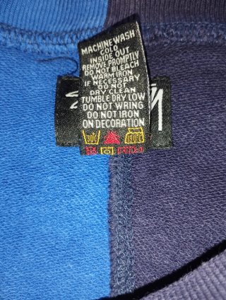 Felpa Stussy bicolore blu