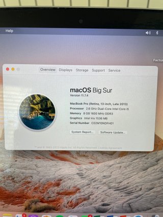 MacBook Pro 13 2013 Plata