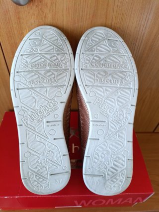 Zapatos Fluchos Mujer Beige/Marrón