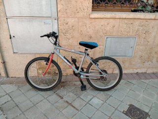 Bicicleta Topbike 20 Gris y Roja