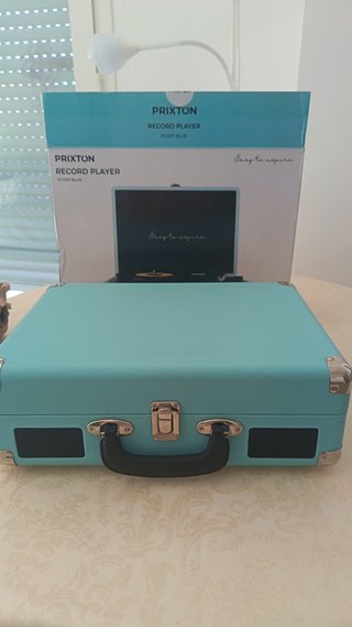 Tocadiscos Prixton VC400 Bluetooth Azul Nuevo