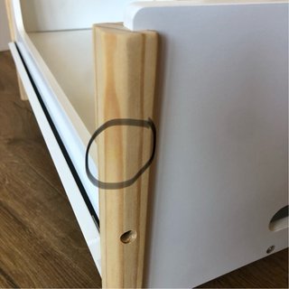 Litera de juguete madera blanca desmontable
