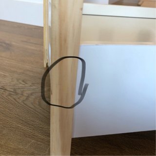 Litera de juguete madera blanca desmontable