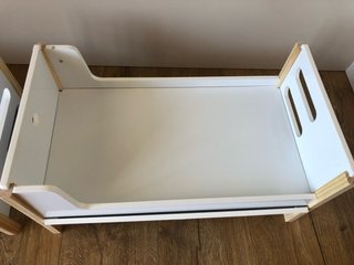 Litera de juguete madera blanca desmontable