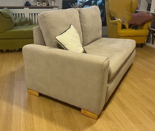 Chaise longue beige tela Acquaclean gris