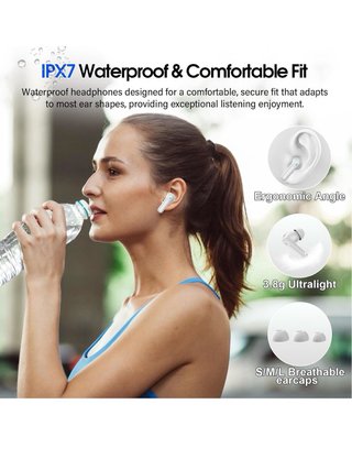 Auriculares Inalámbricos QXUFV Blancos