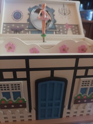 Joyero musical casita madera bailarina