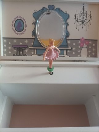 Joyero musical casita madera bailarina