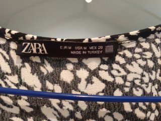 Vestido estampado Zara