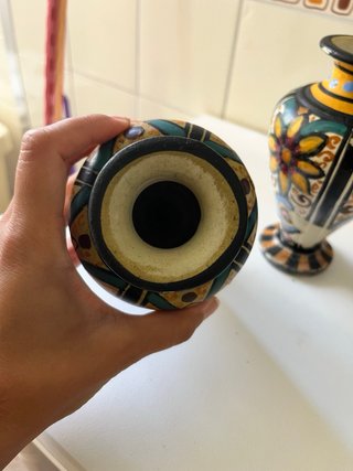 Jarrones Cerámica Artesanal Multicolor