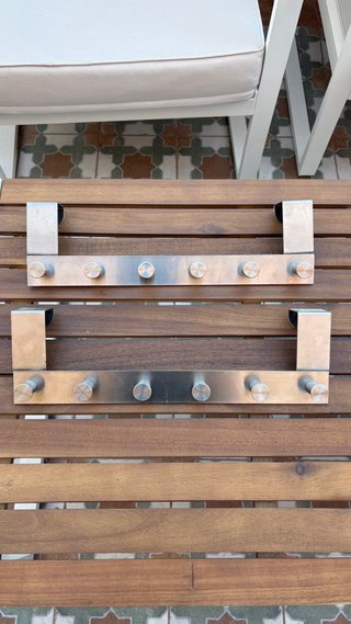 Colgadores puerta IKEA metal