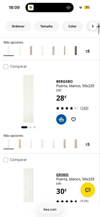 Estructura armario Ikea PAX 50x36x236