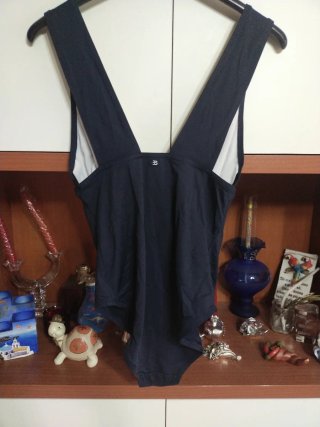 Costume intero donna blu e giallo Esprit