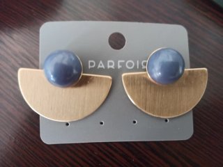 Pendientes Parfois Dorados y Azules