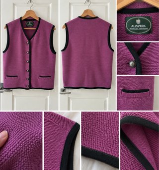 Chaleco de lana ALLWERK morado
