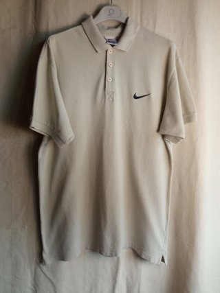 Polo Nike Vintage Anni '90 Beige