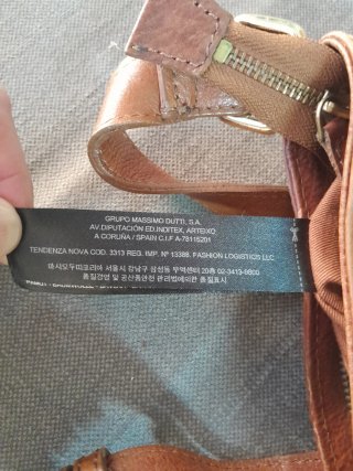 Bolso de cuero marrón mujer