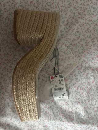 Sandalias cuña transparentes Lefties Talla 38